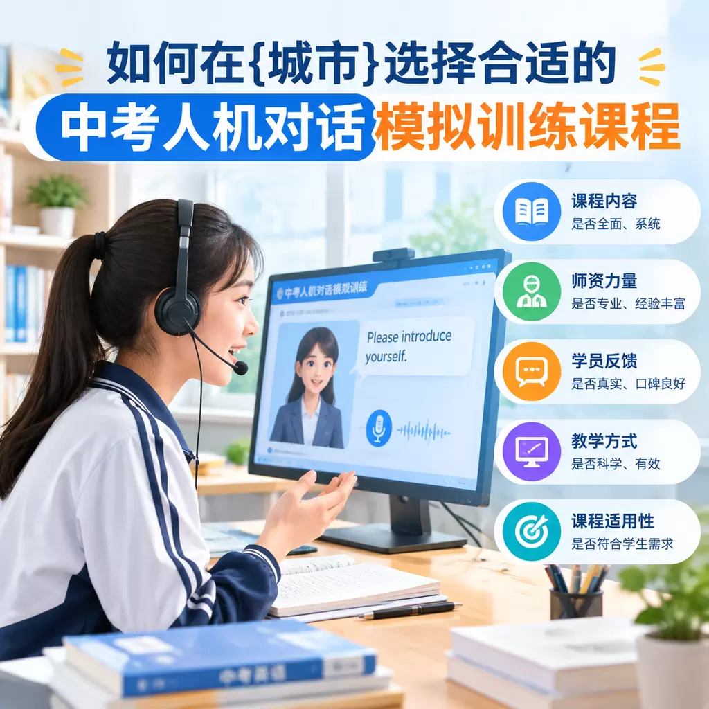 如何在黄陂选择合适的中考人机对话模拟训练课程