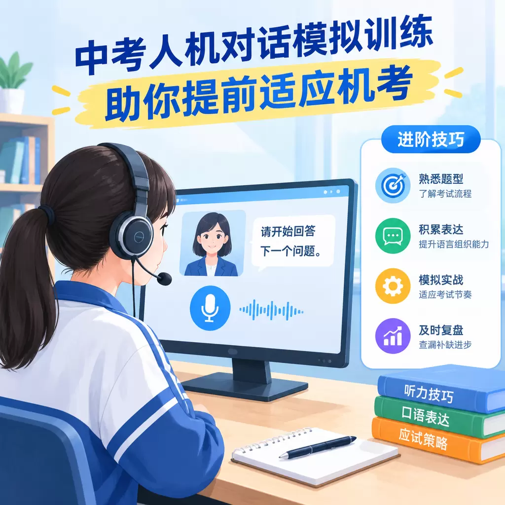 武汉中考人机对话模拟训练,助你提前适应机考