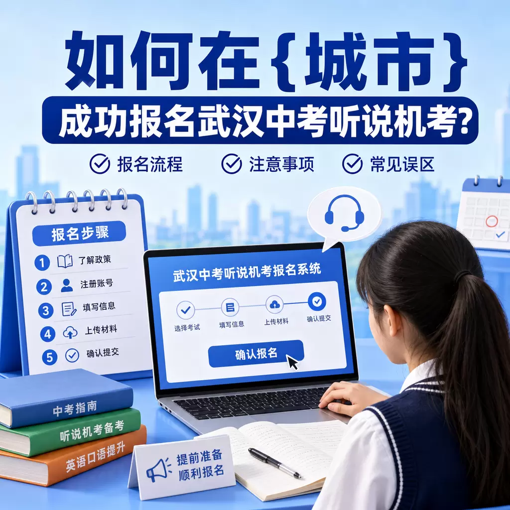 如何在黄陂成功报名武汉中考听说机考?