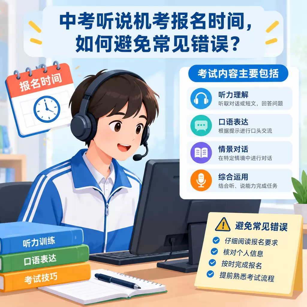 黄陂中考听说机考报名时间,如何避免常见错误?
