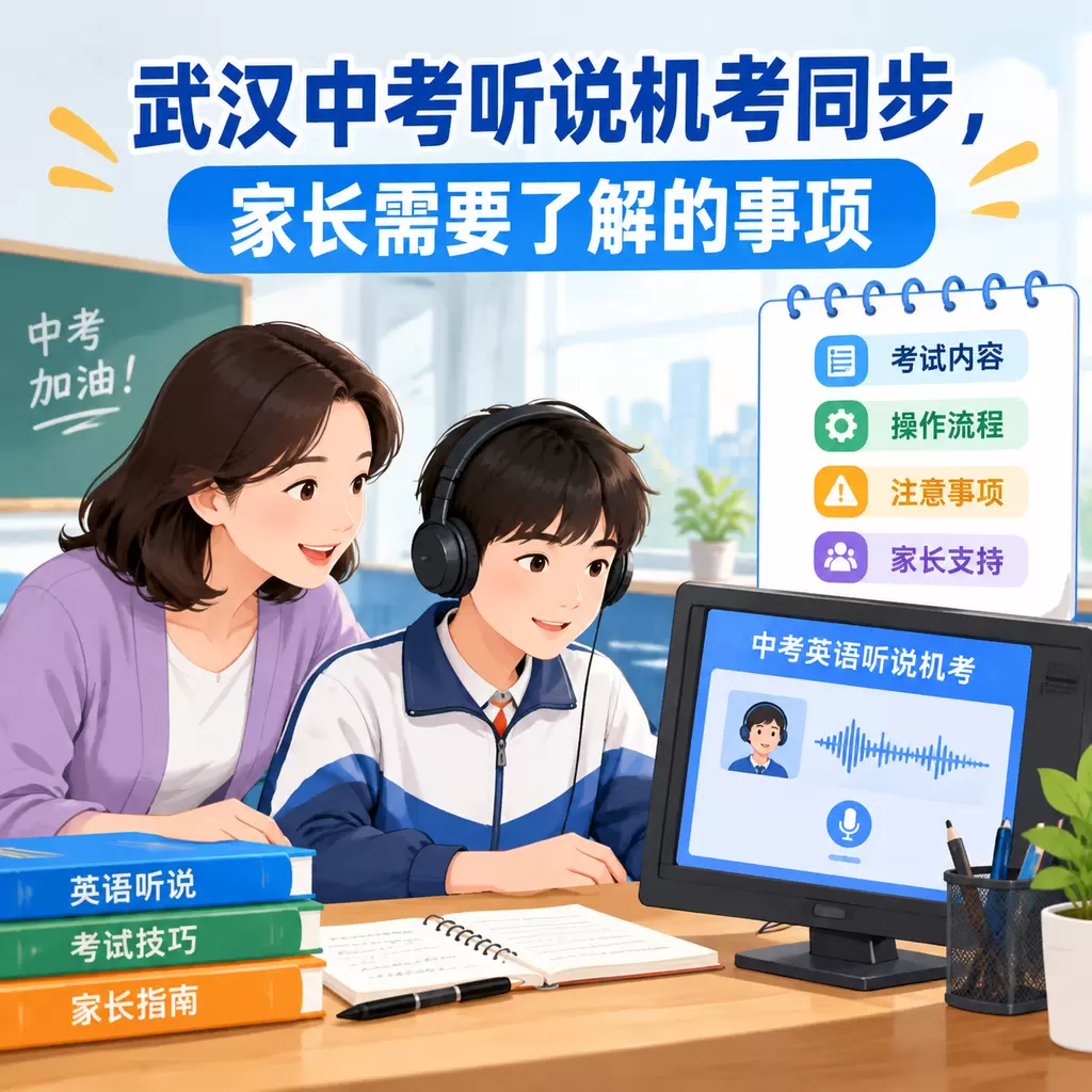武汉中考听说机考同步,家长需要了解的事项