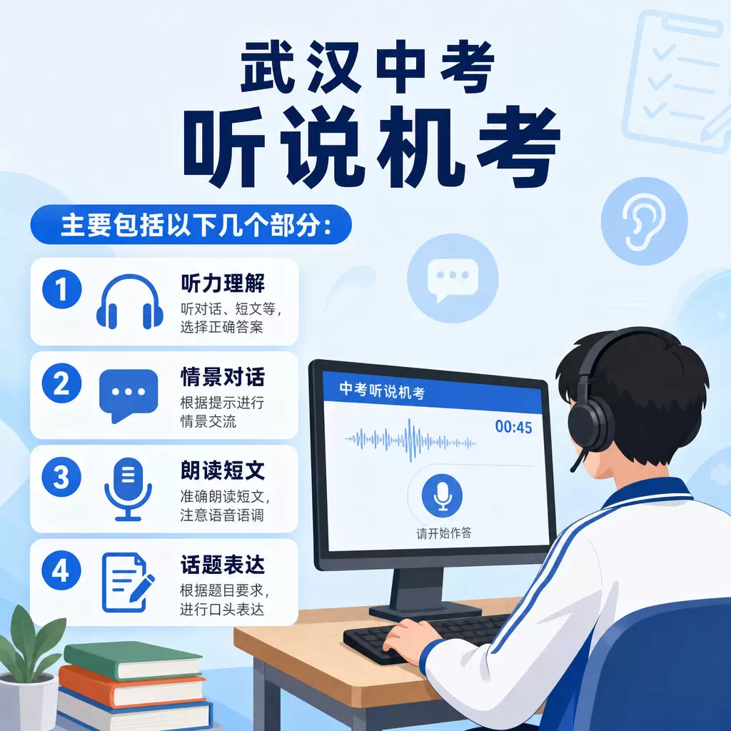 武汉中考听说机考报名时间,考生必知的实用信息