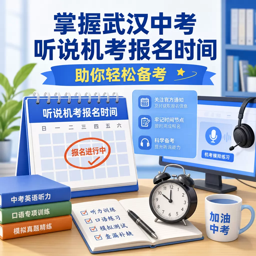 掌握武汉中考听说机考报名时间,助你轻松备考