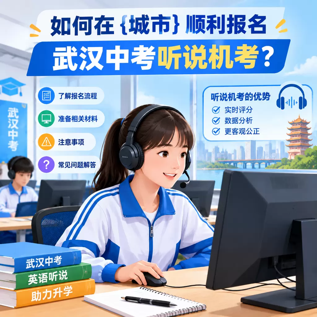 如何在黄陂顺利报名武汉中考听说机考?