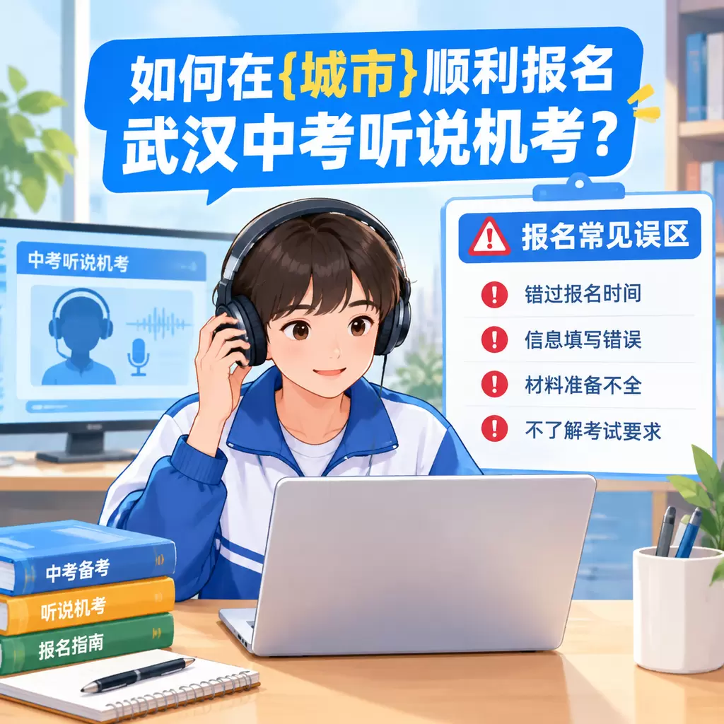 如何在黄陂顺利报名武汉中考听说机考?