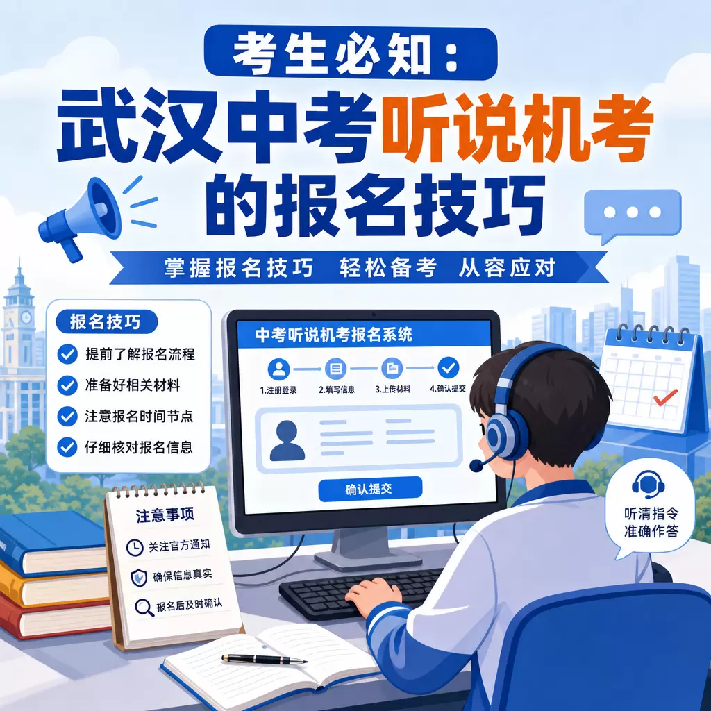 黄陂考生必知:武汉中考听说机考的报名技巧