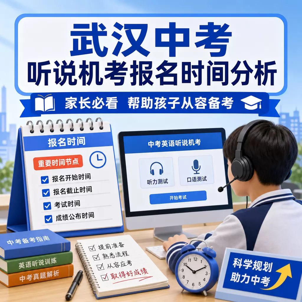 黄陂家长必看:武汉中考听说机考报名时间分析