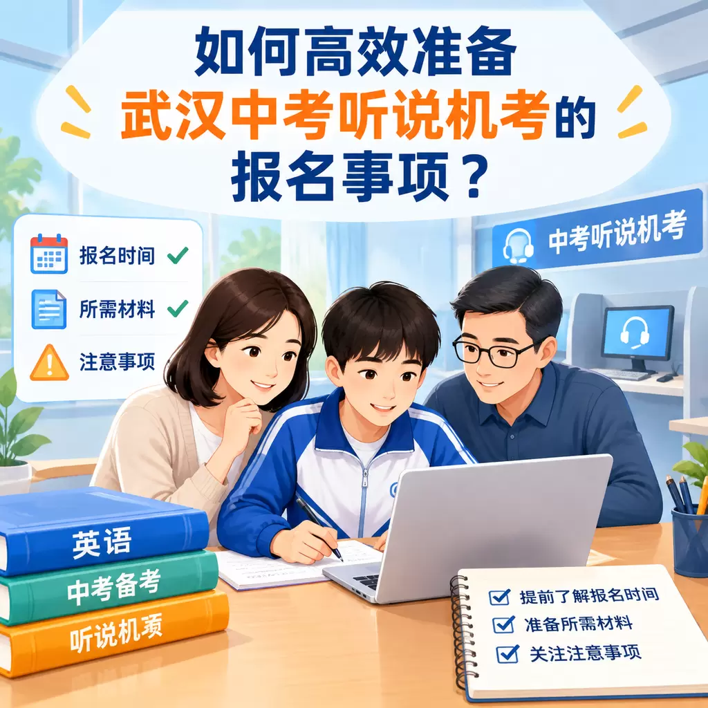 如何高效准备武汉中考听说机考的报名事项?