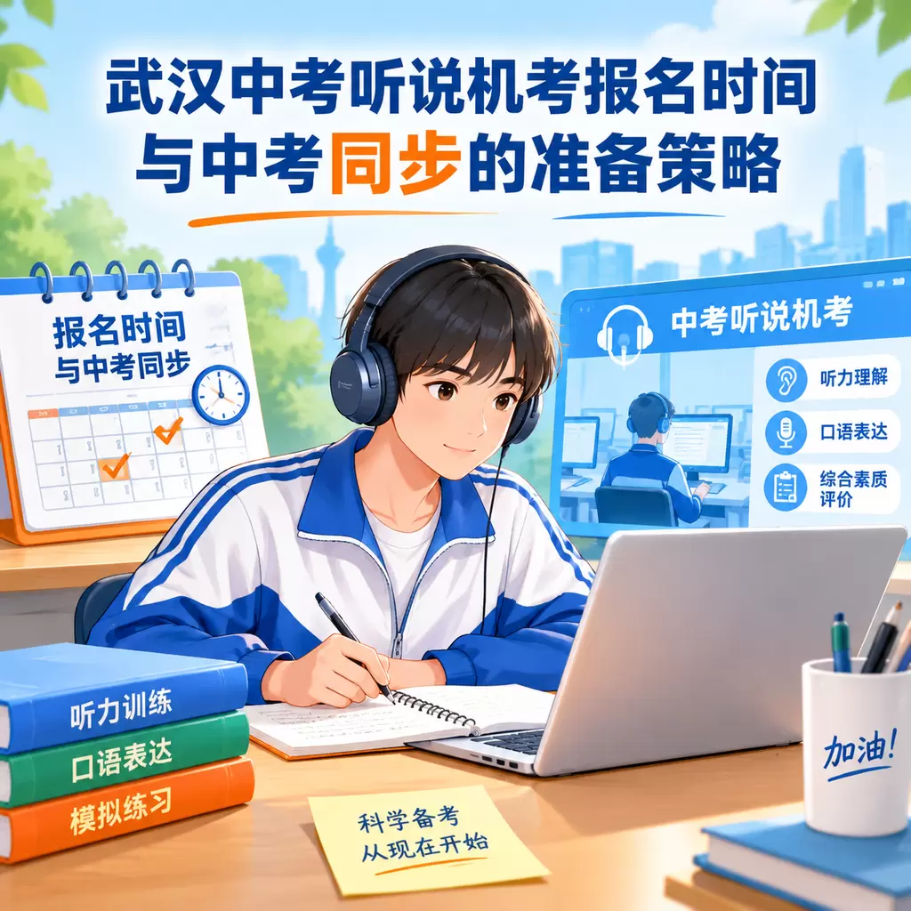 武汉中考听说机考报名时间与中考同步的准备策略