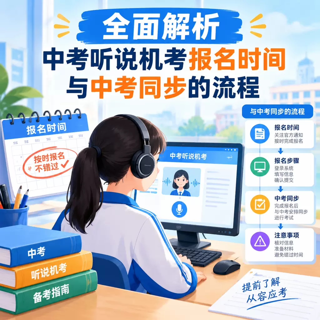 全面解析武汉中考听说机考报名时间与中考同步的流程