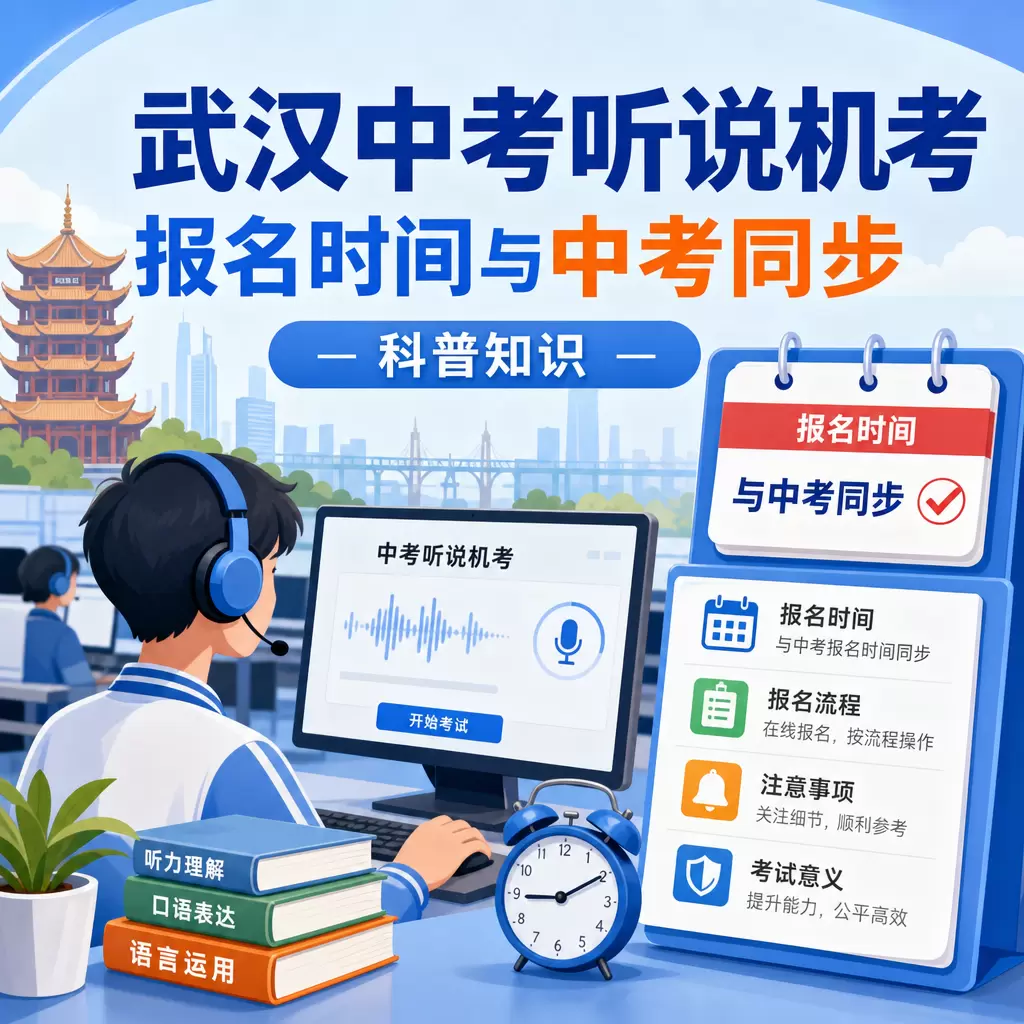 武汉中考听说机考报名时间与中考同步的科普知识