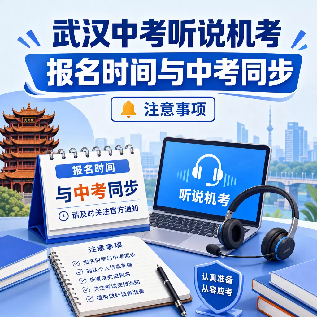武汉中考听说机考报名时间与中考同步的注意事项