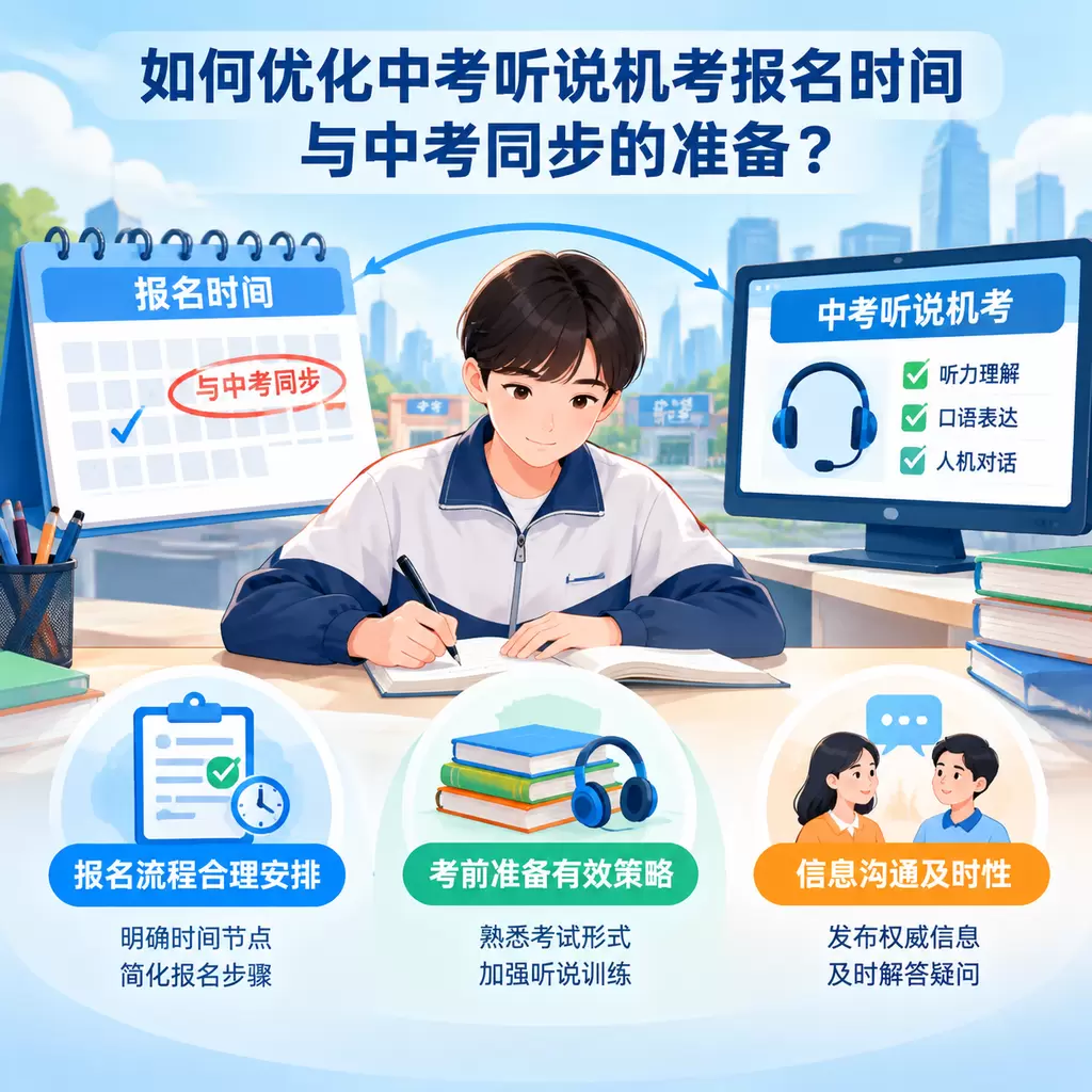 如何优化武汉中考听说机考报名时间与中考同步的准备?