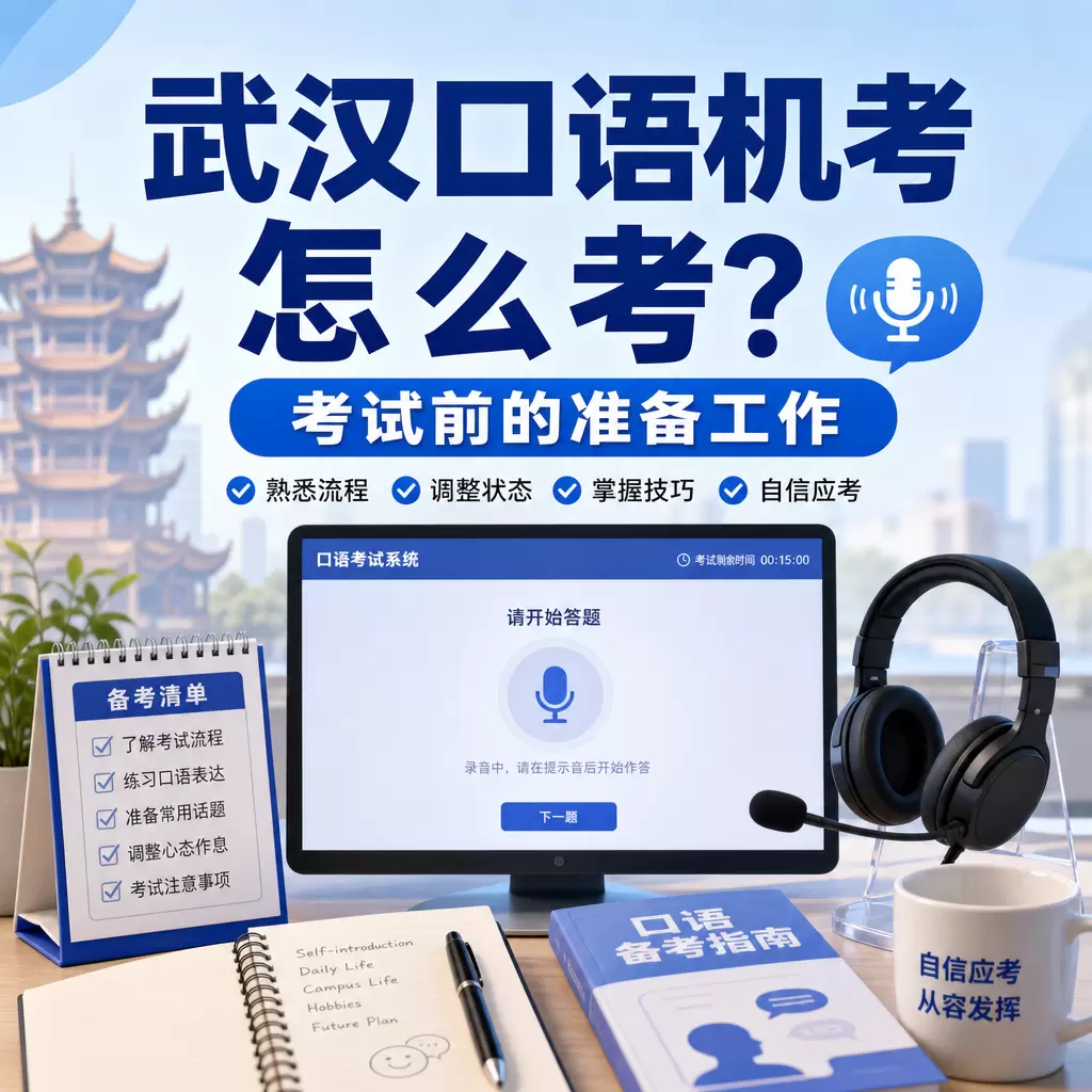 武汉口语机考怎么考?考试前的准备工作
