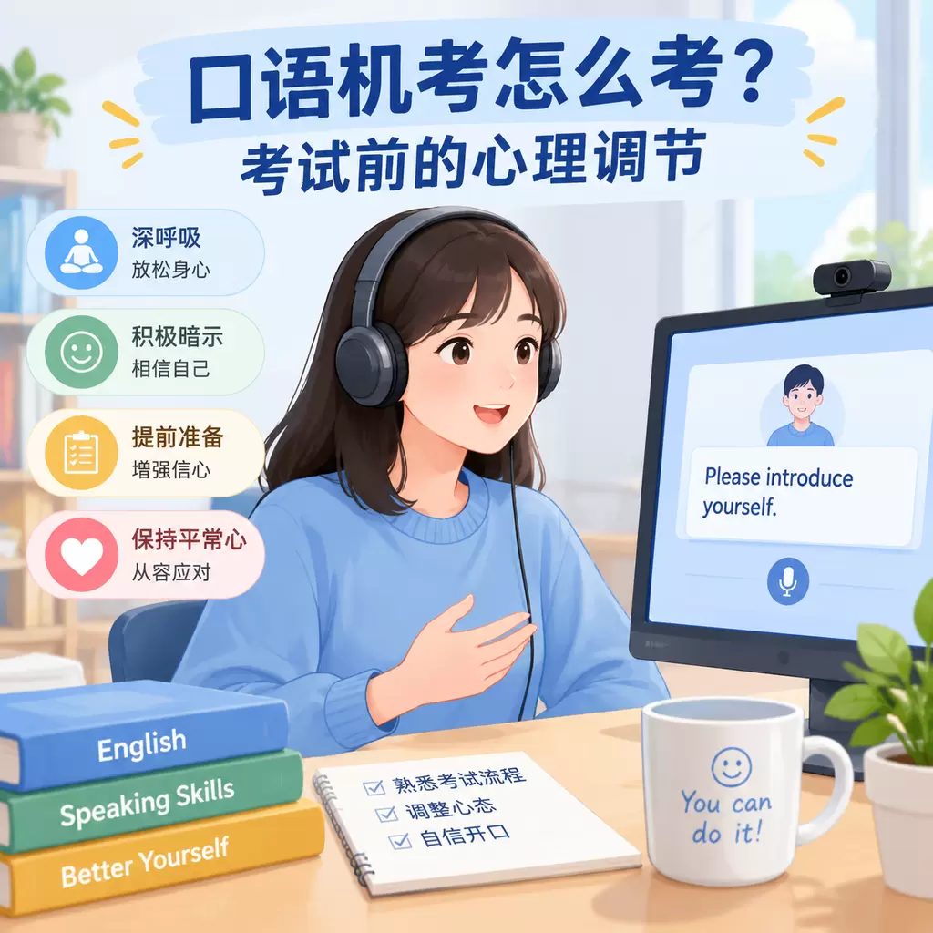 武汉口语机考怎么考?考试前的心理调节