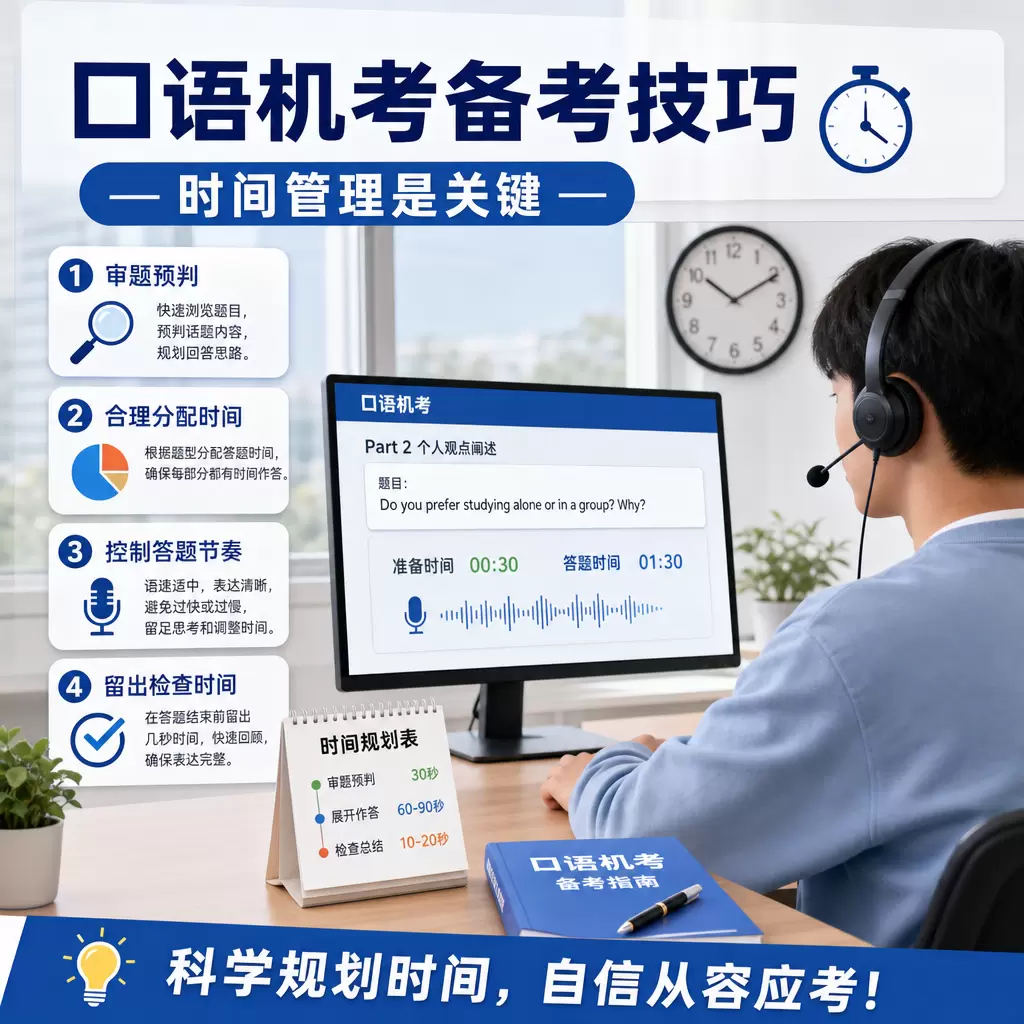 口语机考备考技巧：如何在黄陂提升考试分数