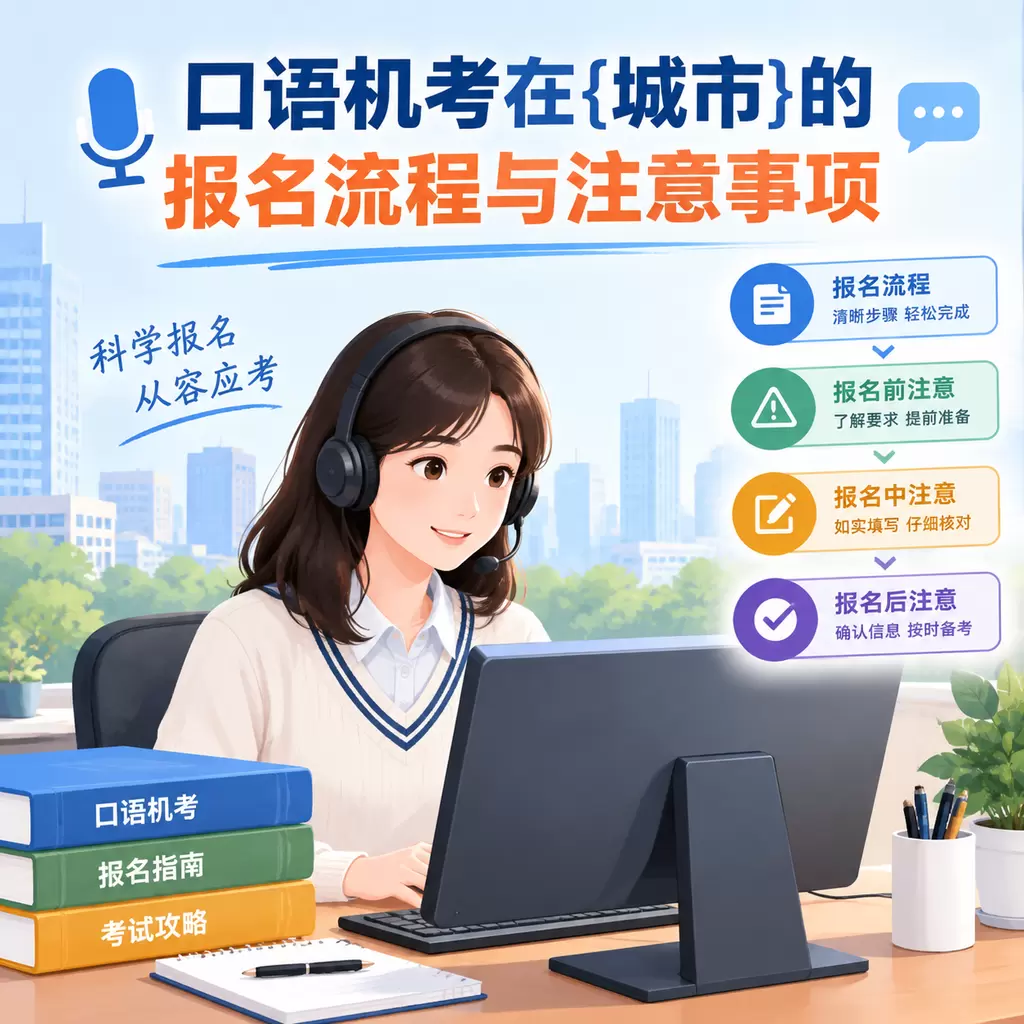 口语机考在黄陂的报名流程与注意事项