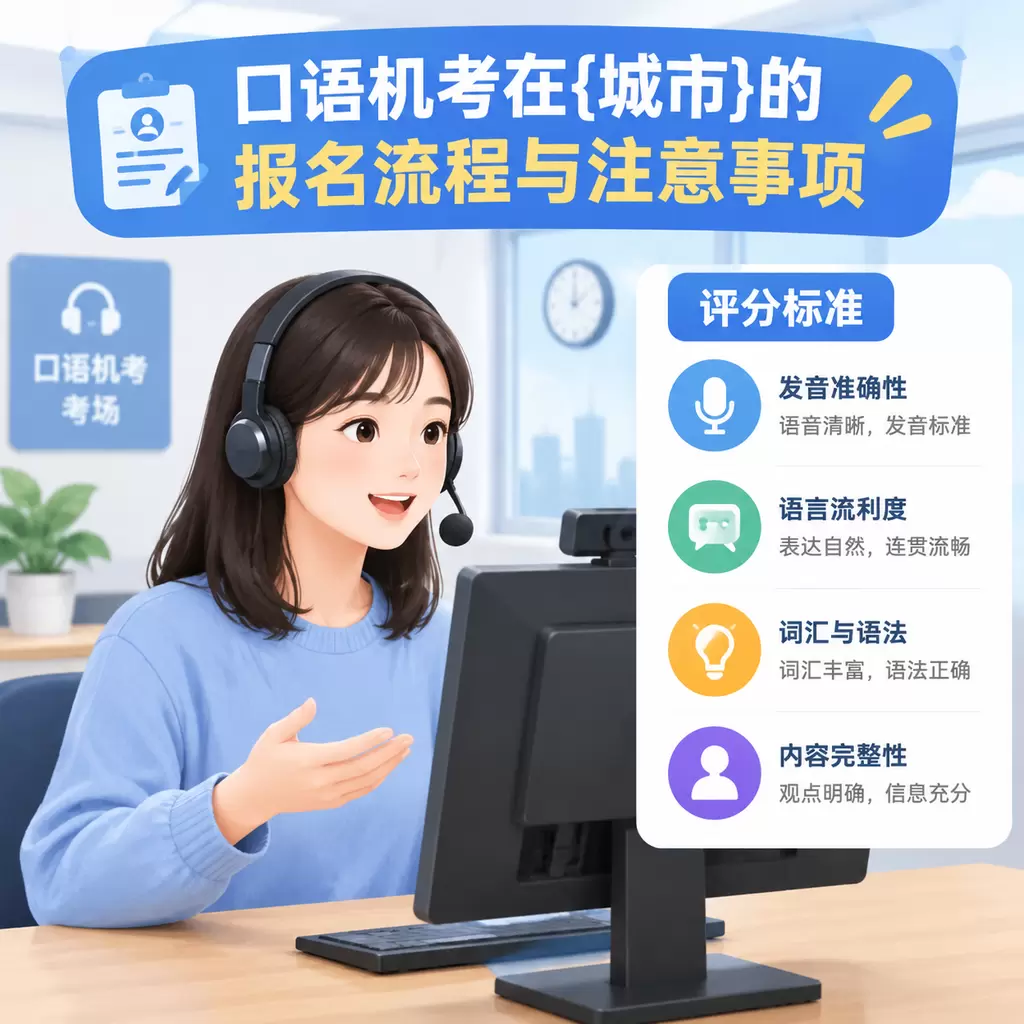 口语机考在黄陂的报名流程与注意事项