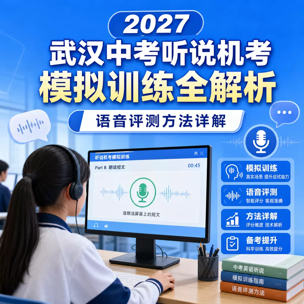 2027武汉中考听说机考模拟训练全解析，语音评测方法详解