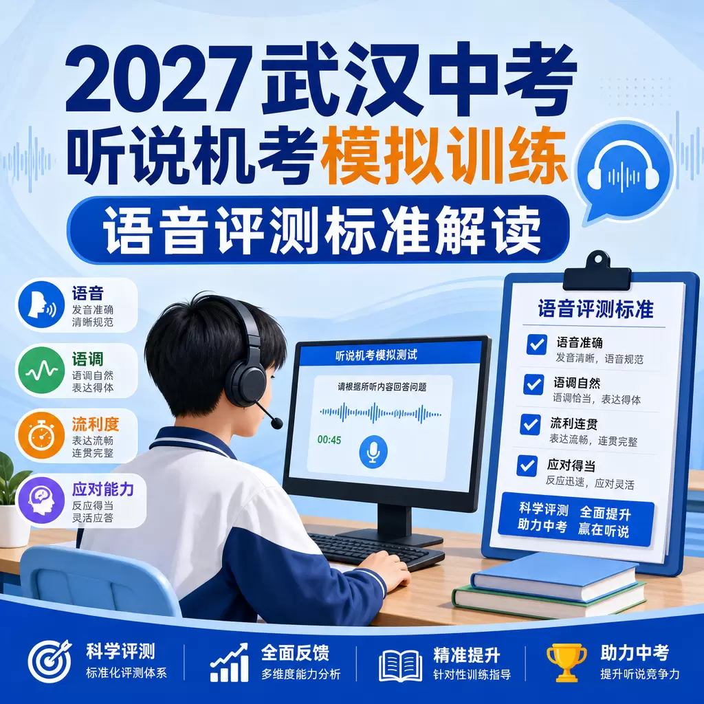 2027武汉中考听说机考模拟训练语音评测标准解读