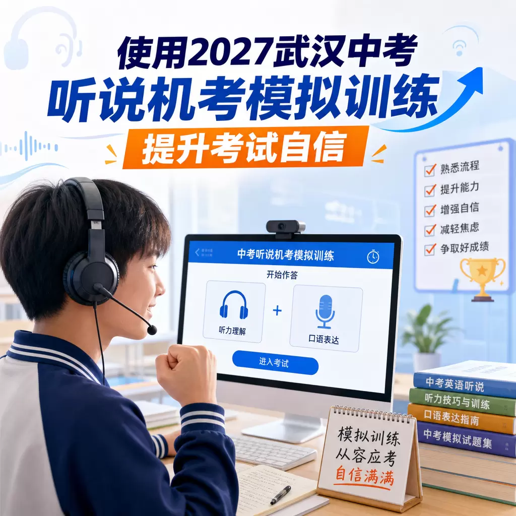 使用2027武汉中考听说机考模拟训练提升考试自信