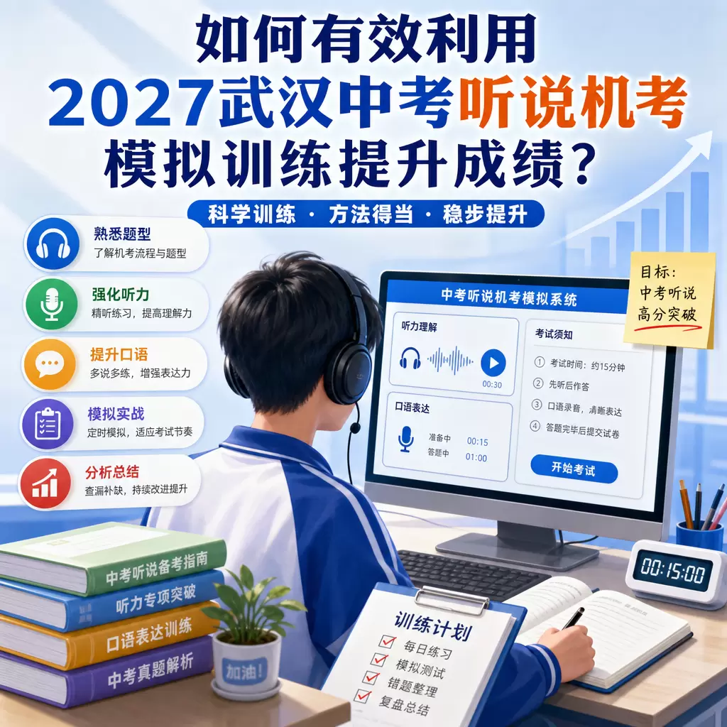 如何有效利用2027武汉中考听说机考模拟训练提升成绩?