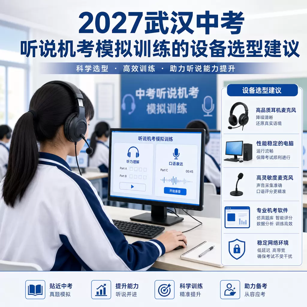 2027武汉中考听说机考模拟训练的设备选型建议