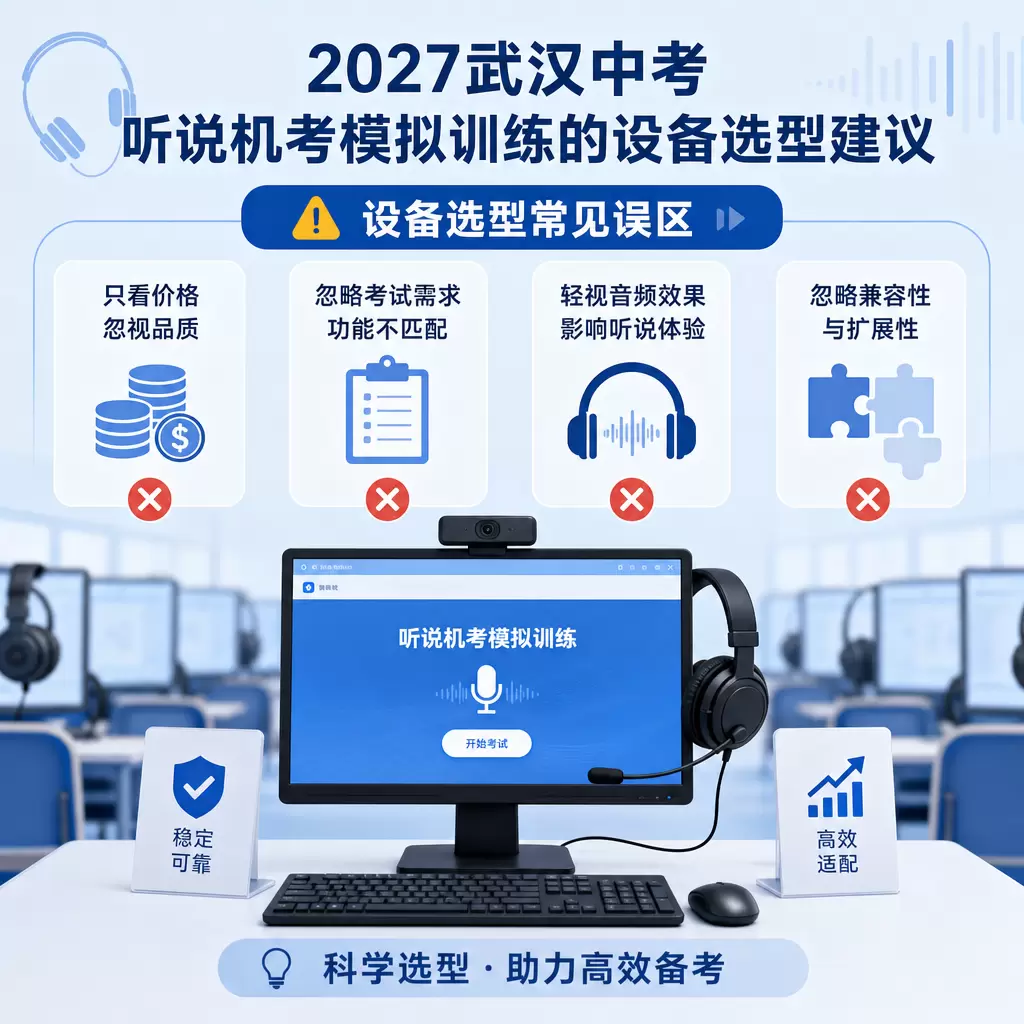 2027武汉中考听说机考模拟训练的设备选型建议