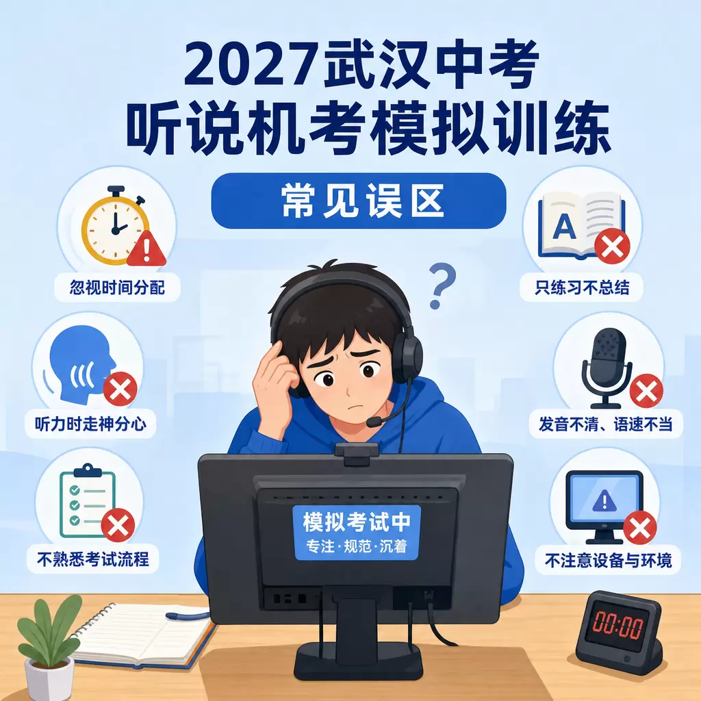 2027武汉中考听说机考模拟训练的实施步骤与注意事项